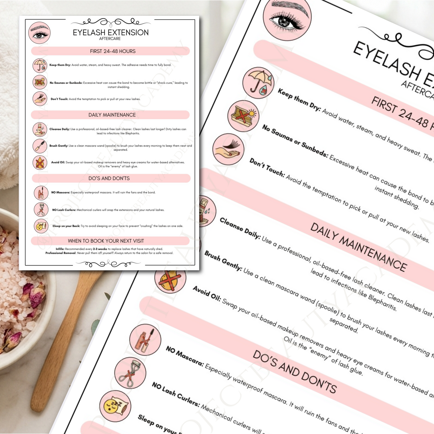 Eyelash Extension Forms Bundle | 7-Page Lash Artist Consultation, Consent & Mapping Forms | Digital Download