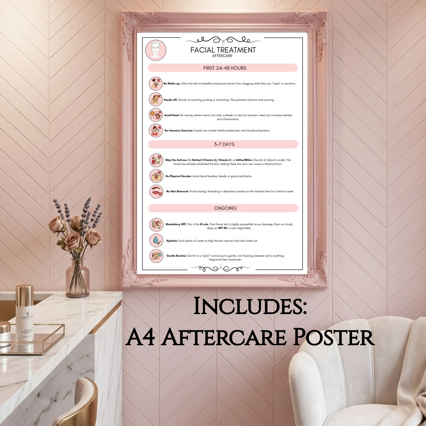 Ultimate Facial Treatment Bundle | 12-Page Pink & Black/White Esthetician Forms | Skincare Consultation & Consent